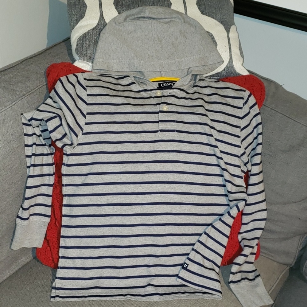 Chaps Hooded Long Sleeve Shirt